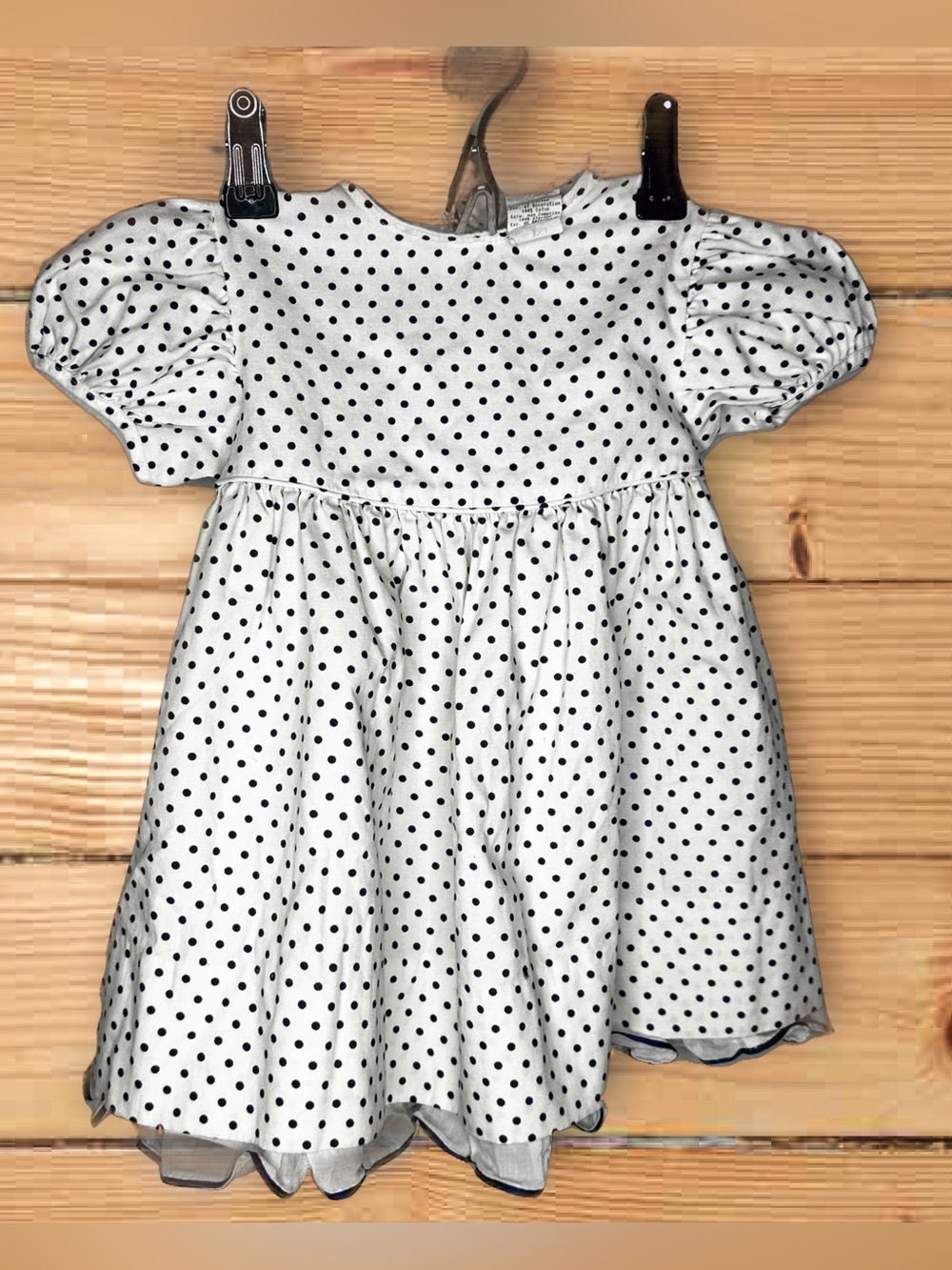 Vintage Bryan 100% Cotton Polka Dot Dress 2T